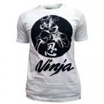 Aksesoris Kawasaki, aksesoris ninja, aksesoris T-SHIRT-NINJA-CIRCLE-WHITE